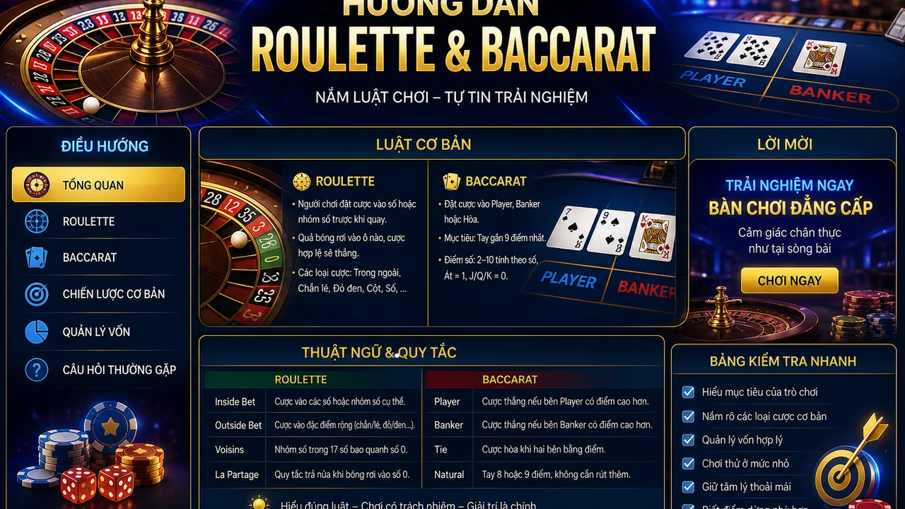 Bộ lọc đọc luật roulette baccarat: cách nhận diện nội dung bên ngoài trên fly88