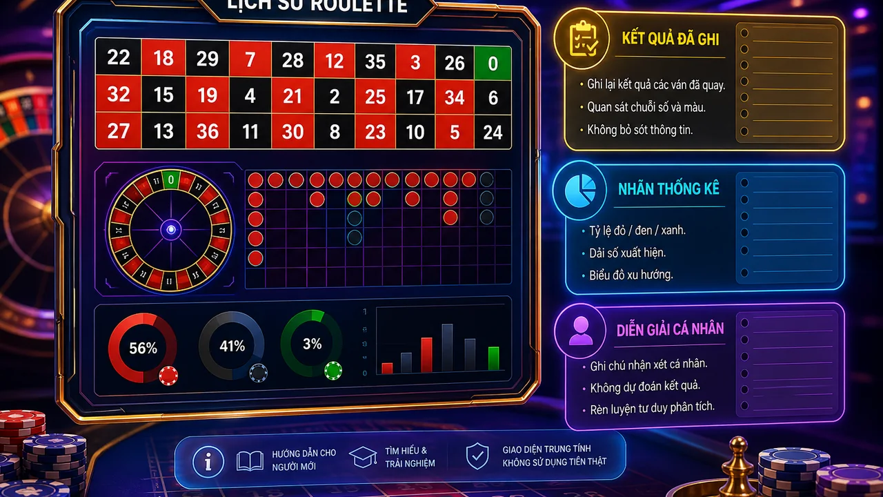 Đọc bảng lịch sử roulette fly88: 3 lớp thông tin cho người mới