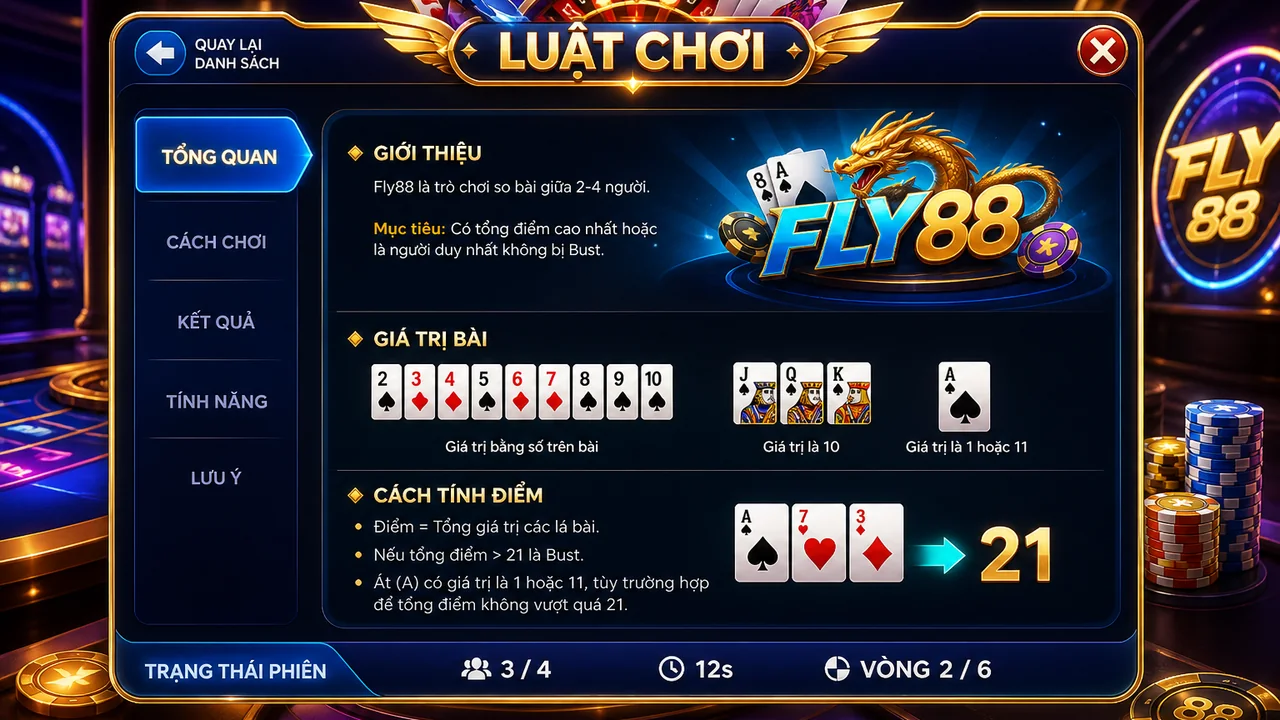 Trước khi học luật bàn: kiểm tra thao tác rời phòng Fly88 như thế nào?