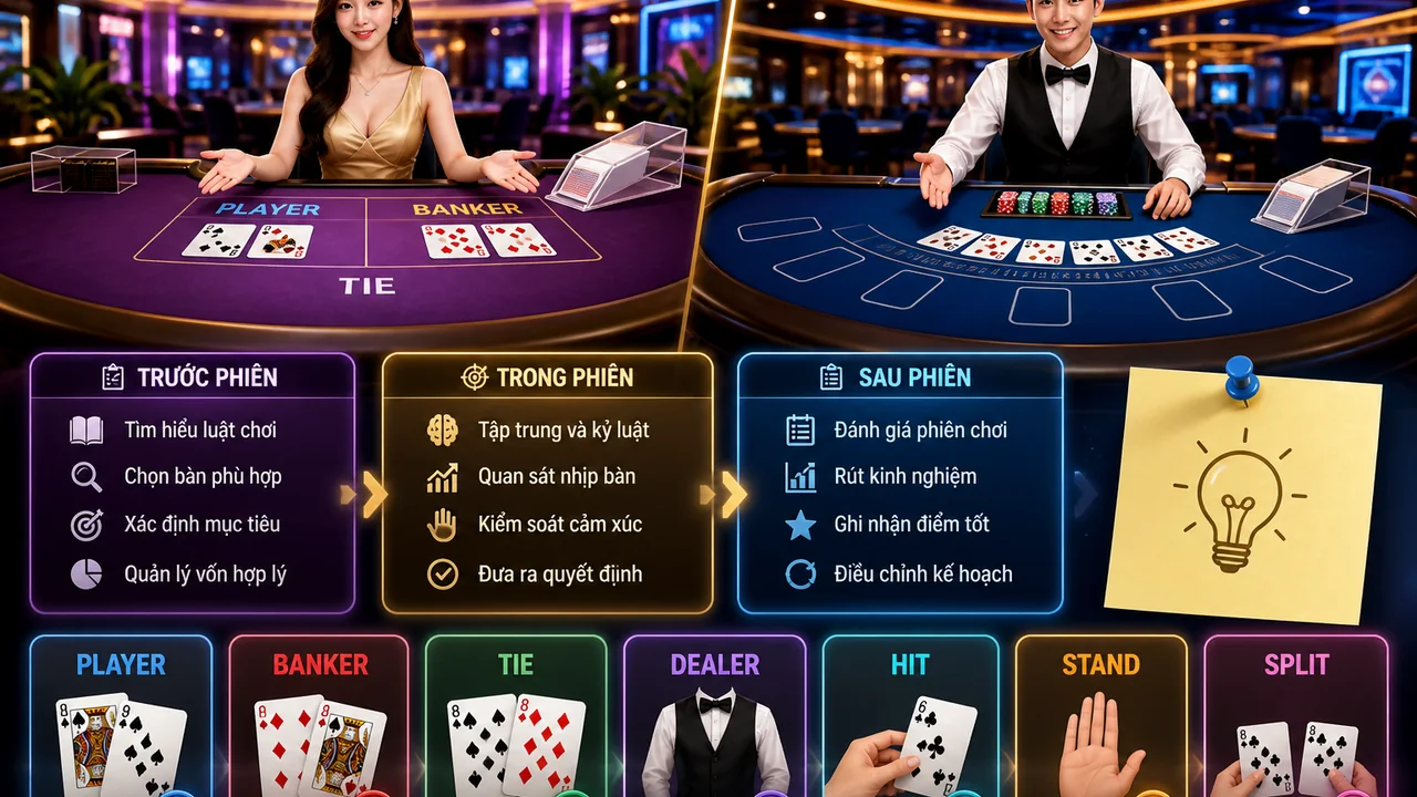 Tra cứu nhanh trước khi vào bàn: từ điển thuật ngữ baccarat blackjack fly88 cho người mới